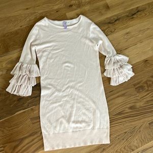 Womens Light Pink Sweater Dress From Francesca’s, Size XS